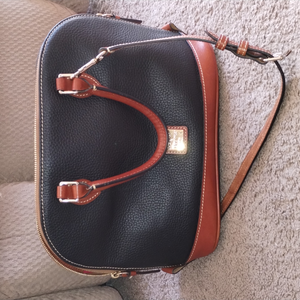 Dooney & Bourke Satchel * Black/Brown * Like New Condition